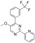 5-METHOXY-2-(PYRIDIN-2-YL)-4-[3-(TRIFLUOROMETHYL)PHENYL]PYRIMIDINE Struktur