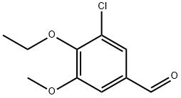 3-CHLORO-4-ETHOXY-5-METHOXYBENZALDEHYDE Struktur