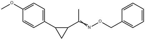 1-[2-(4-METHOXYPHENYL)CYCLOPROPYL]-1-ETHANONE O-BENZYLOXIME Struktur