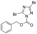 BENZYL 3,5-DIBROMO-1H-1,2,4-TRIAZOLE-1-CARBOXYLATE Struktur