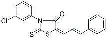 (5E)-3-(3-CHLOROPHENYL)-5-[(2E)-3-PHENYLPROP-2-ENYLIDENE]-2-THIOXO-1,3-THIAZOLIDIN-4-ONE Struktur