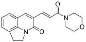 1,2-DIHYDRO-5-(3-MORPHOLINO-3-OXO-(E)-PROPENYL)PYRROLO[3,2,1-IJ]QUINOLIN-4-ONE Struktur