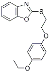 2-([2-(4-ETHOXYPHENOXY)ETHYL]THIO)-1,3-BENZOXAZOLE Struktur