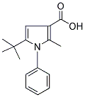 5-TERT-BUTYL-2-METHYL-1-PHENYLPYRROLE-3-CARBOXYLIC ACID Struktur