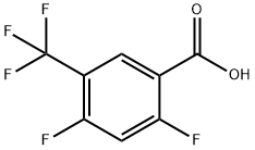 2,4-DIFLUORO-5-(TRIFLUOROMETHYL)BENZOIC ACID Struktur