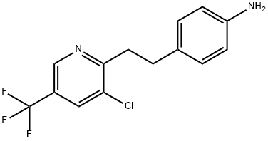 4-(2-[3-CHLORO-5-(TRIFLUOROMETHYL)-2-PYRIDINYL]ETHYL)ANILINE Struktur