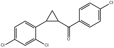 (4-CHLOROPHENYL)[2-(2,4-DICHLOROPHENYL)CYCLOPROPYL]METHANONE Struktur