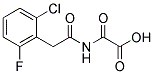 2-([2-(2-CHLORO-6-FLUOROPHENYL)ACETYL]AMINO)-2-OXOACETIC ACID Struktur