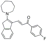 3-(2-AZEPAN-1-YL-1H-INDEN-3-YL)-1-(4-FLUOROPHENYL)PROP-2-EN-1-ONE Struktur