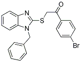 2-[(1-BENZYL-1H-BENZIMIDAZOL-2-YL)THIO]-1-(4-BROMOPHENYL)ETHANONE Struktur