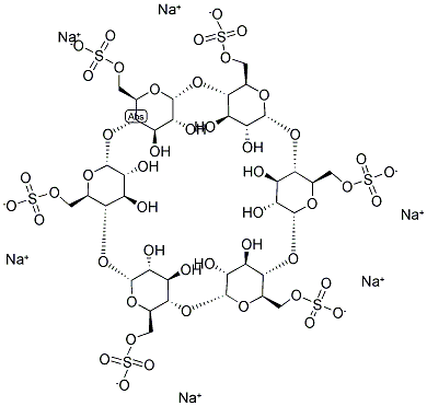 ALPHA-CYCLODEXTRIN, SULFATED, SODIUM SALT Struktur