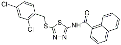 N-{5-[(2,4-DICHLOROBENZYL)THIO]-1,3,4-THIADIAZOL-2-YL}-1-NAPHTHAMIDE Struktur