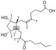 13,14-DIHYDRO-15-KETO-[5,6,8,9,11,12,14(N)-3H]-PROSTAGLANDIN F2ALPHA Struktur