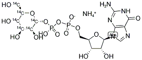 GUANOSINE DIPHOSPHO-D-[U-14C] MANNOSE, AMMONIUM SALT Struktur