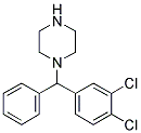 1-[(3,4-DICHLORO-PHENYL)-PHENYL-METHYL]-PIPERAZINE Struktur