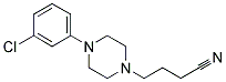 4-[4-(3-CHLOROPHENYL)PIPERAZINO]BUTANENITRILE Struktur