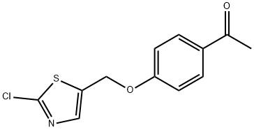 1-(4-[(2-CHLORO-1,3-THIAZOL-5-YL)METHOXY]PHENYL)-1-ETHANONE Struktur