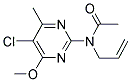 N-ALLYL-N-(5-CHLORO-4-METHOXY-6-METHYLPYRIMIDIN-2-YL)ACETAMIDE Struktur