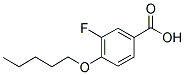 3-FLUORO-4-PENTOXYBENZOIC ACID Struktur