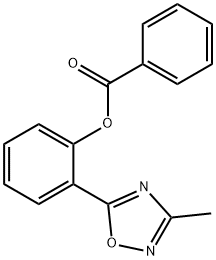 2-(3-METHYL-1,2,4-OXADIAZOL-5-YL)PHENYL BENZOATE Struktur