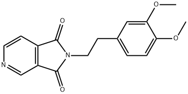 2-(3,4-DIMETHOXYPHENETHYL)-1H-PYRROLO[3,4-C]PYRIDINE-1,3(2H)-DIONE Struktur