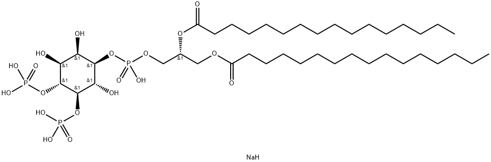 (1,2-DIPALMITOYL)-L-ALPHA-PHOSPHATIDYL-D-MYO-INOSITOL 3,4-BISPHOSPHATE Struktur