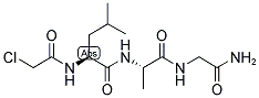 CHLOROACETYL-LEU-ALA-GLY-NH2 Struktur