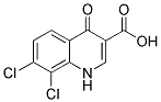 7,8-DICHLORO-4-OXO-1,4-DIHYDRO-QUINOLINE-3-CARBOXYLIC ACID Struktur