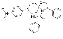 N-(4-METHYLPHENYL)-8-(4-NITROPHENYL)-3-PHENYL-1-OXA-4,8-DIAZASPIRO[4.5]DECANE-4-CARBOXAMIDE Struktur