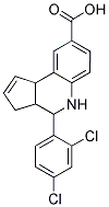 4-(2,4-DICHLOROPHENYL)-3A,4,5,9B-TETRAHYDRO-3H-CYCLOPENTA[C]QUINOLINE-8-CARBOXYLIC ACID Struktur