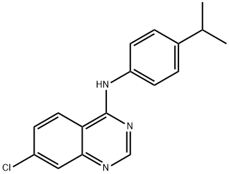 7-CHLORO-N-(4-ISOPROPYLPHENYL)-4-QUINAZOLINAMINE Struktur