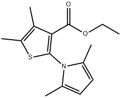 2-(2,5-DIMETHYL-PYRROL-1-YL)-4,5-DIMETHYL-THIOPHENE-3-CARBOXYLIC ACID ETHYL ESTER Struktur