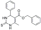 6-METHYL-4-PHENYL-2-THIOXO-1,2,3,4-TETRAHYDRO-PYRIMIDINE-5-CARBOXYLIC ACID BENZYL ESTER Struktur