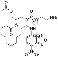 1-ACYL-2-[12-[(7-NITRO-2-1,3-BENZOXADIAZOL-4-YL)AMINO]DODECANOYL]-SN-GLYCERO-3-PHOSPHOETHANOLAMINE Struktur