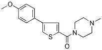 1-[[4-(4-METHOXYPHENYL)THIOPHEN-2-YL]CARBONYL]-4-METHYLPIPERAZINE Struktur