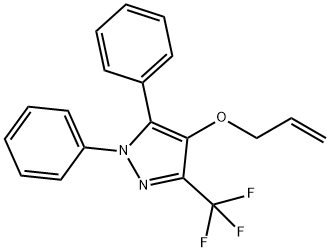 4-(ALLYLOXY)-1,5-DIPHENYL-3-(TRIFLUOROMETHYL)-1H-PYRAZOLE Struktur