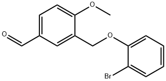 3-(2-BROMO-PHENOXYMETHYL)-4-METHOXY-BENZALDEHYDE Struktur