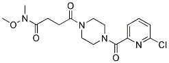 1-[(6-CHLOROPYRIDIN-2-YL)CARBONYL]-4-[4-(METHOXYMETHYLAMINO)-4-OXOBUTANOYL]PIPERAZINE Struktur