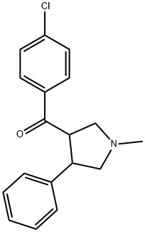 (4-CHLOROPHENYL)(1-METHYL-4-PHENYLTETRAHYDRO-1H-PYRROL-3-YL)METHANONE Struktur