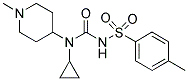 N-(CYCLOPROPYL)-N'-[(4-METHYLPHENYL)SULPHONYL]-N-(1-METHYLPIPERIDIN-4-YL)UREA Struktur