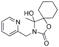 4-HYDROXY-4-METHYL-3-(2-PYRIDYLMETHYL)-1-OXA-3-AZASPIRO[4.5]DECAN-2-ONE Struktur