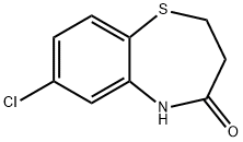 7-CHLORO-2,3-DIHYDRO-1,5-BENZOTHIAZEPIN-4(5H)-ONE Struktur