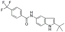 N-(2-TERT-BUTYL-(1H)-INDOL-5-YL)-4-(TRIFLUOROMETHYL)BENZAMIDE Struktur