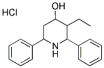 3-ETHYL-2,6-DIPHENYL-4-PIPERIDINOL HYDROCHLORIDE Struktur