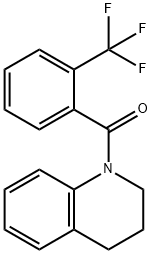 3,4-DIHYDRO-1(2H)-QUINOLINYL[2-(TRIFLUOROMETHYL)PHENYL]METHANONE Struktur