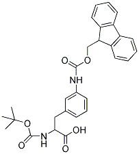 BOC-D, L-PHE(3-NH-FMOC) Struktur