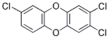 2,3,7-TRICHLORODIBENZO-P-DIOXIN Struktur