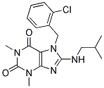 7-(2-CHLOROBENZYL)-8-(ISOBUTYLAMINO)-1,3-DIMETHYL-3,7-DIHYDRO-1H-PURINE-2,6-DIONE Struktur