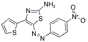 2-AMINO-5-((4-NITROPHENYL)DIAZENYL)-4-(2-THIENYL)-1,3-THIAZOLE Struktur