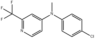 N-(4-CHLOROPHENYL)-N-METHYL-2-(TRIFLUOROMETHYL)-4-PYRIDINAMINE Struktur